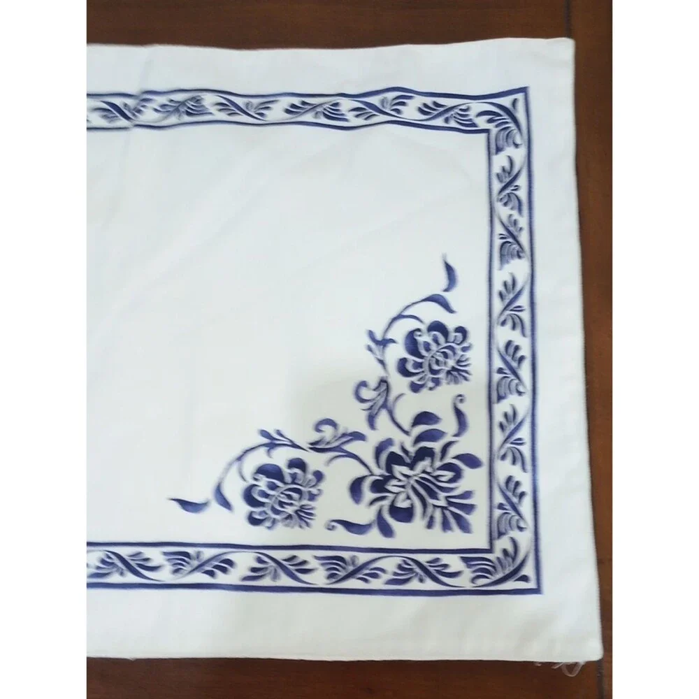 Williams Sonoma Blue & White French Provincial 100% Cotton Placemats - Set Of 4